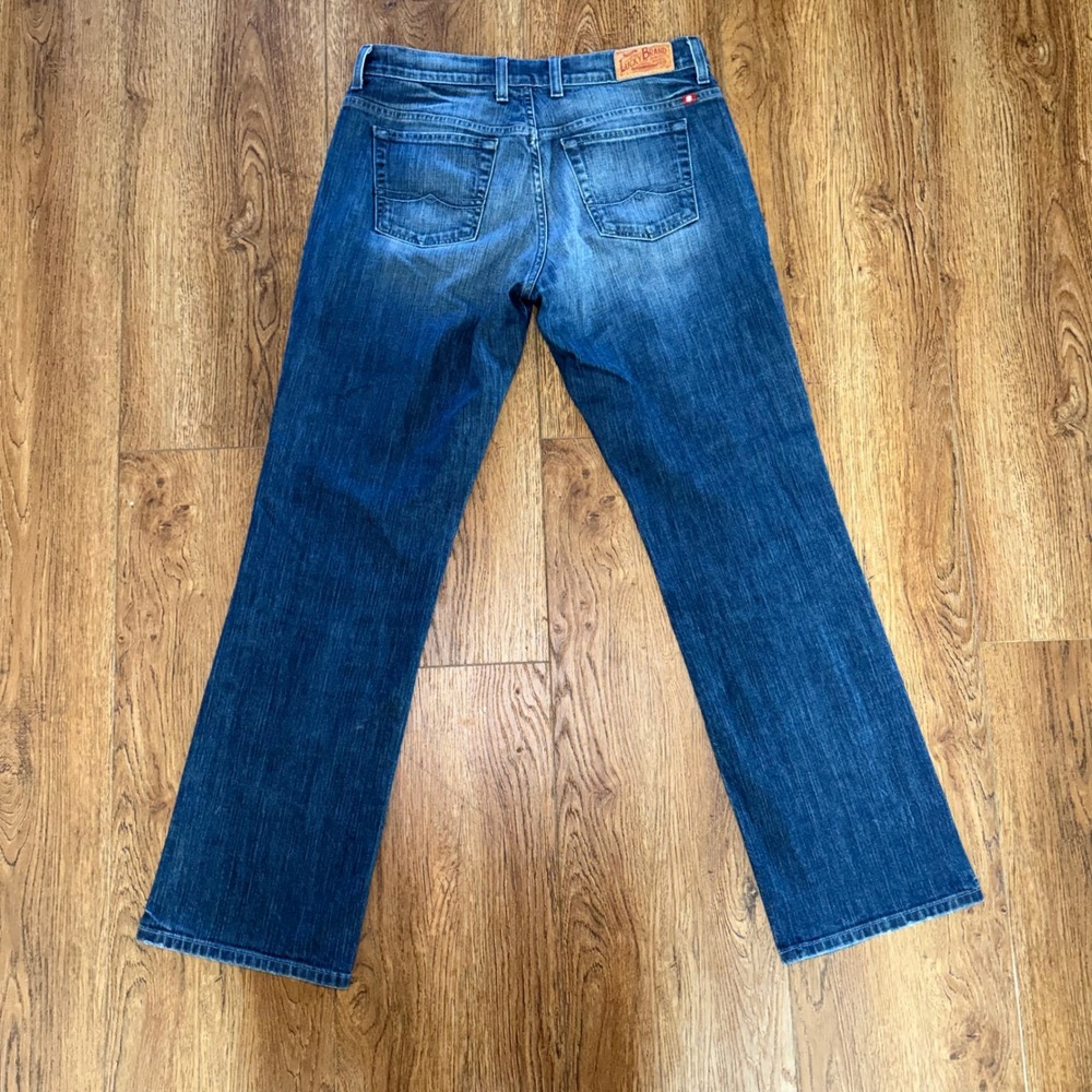 Y2K Lucky Brand Neopolitan Easy Rider Faded Blue Jeans Womens 10/30 Bootcut